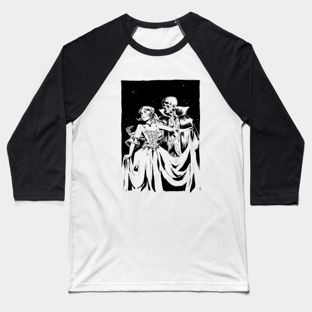 Danse Macabre Baseball T-Shirt by lacont